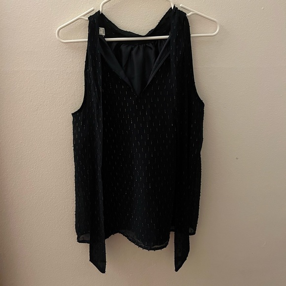 J. Crew Navy TieBack Detailed Blouse - Picture 2 of 3